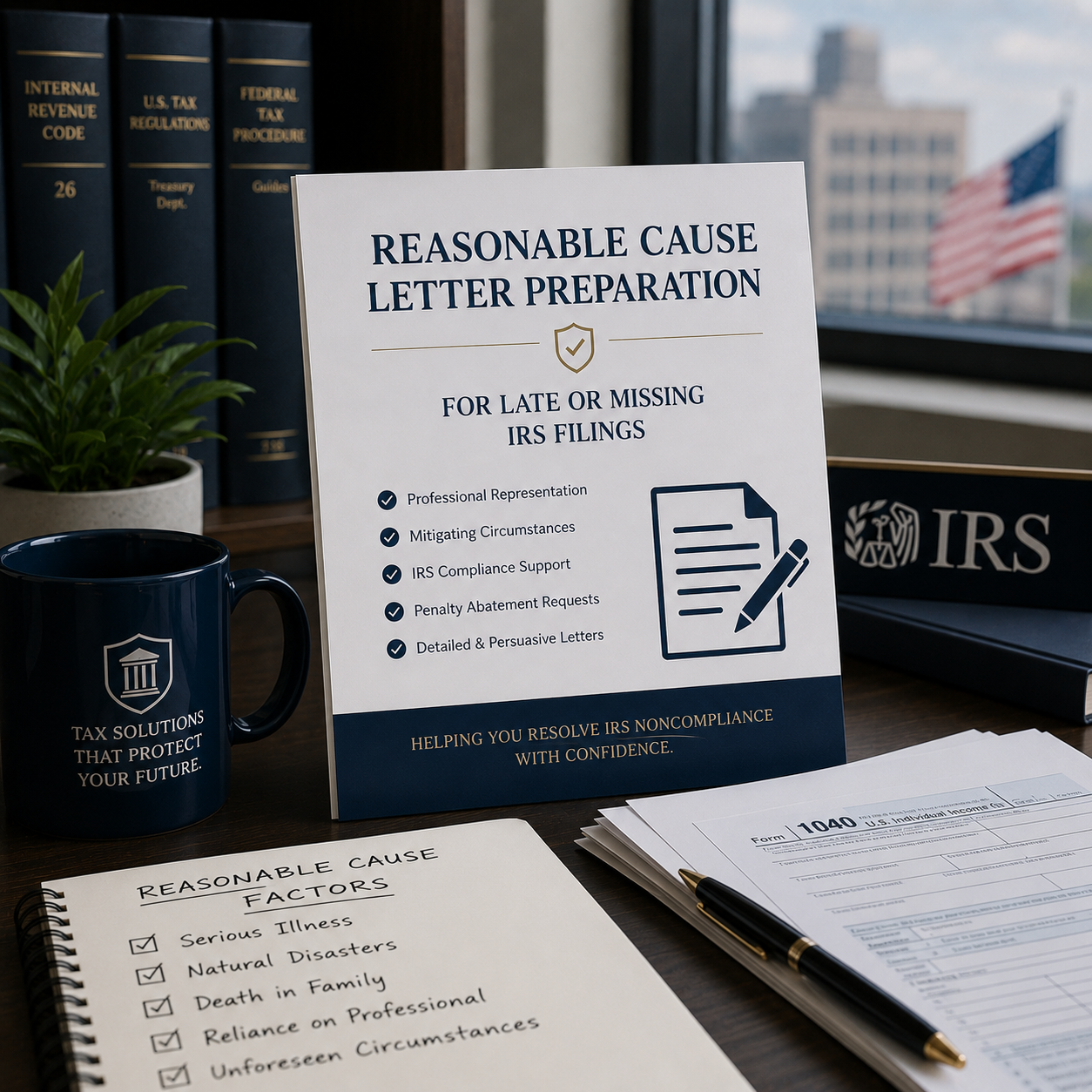 Reasonable Cause Letter Preparation for Late or Missing IRS Filings