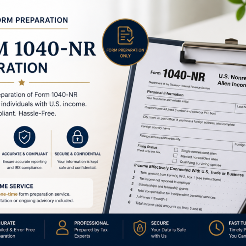 Form 1040-NR Preparation