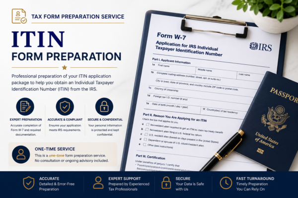 ITIN Form Preparation